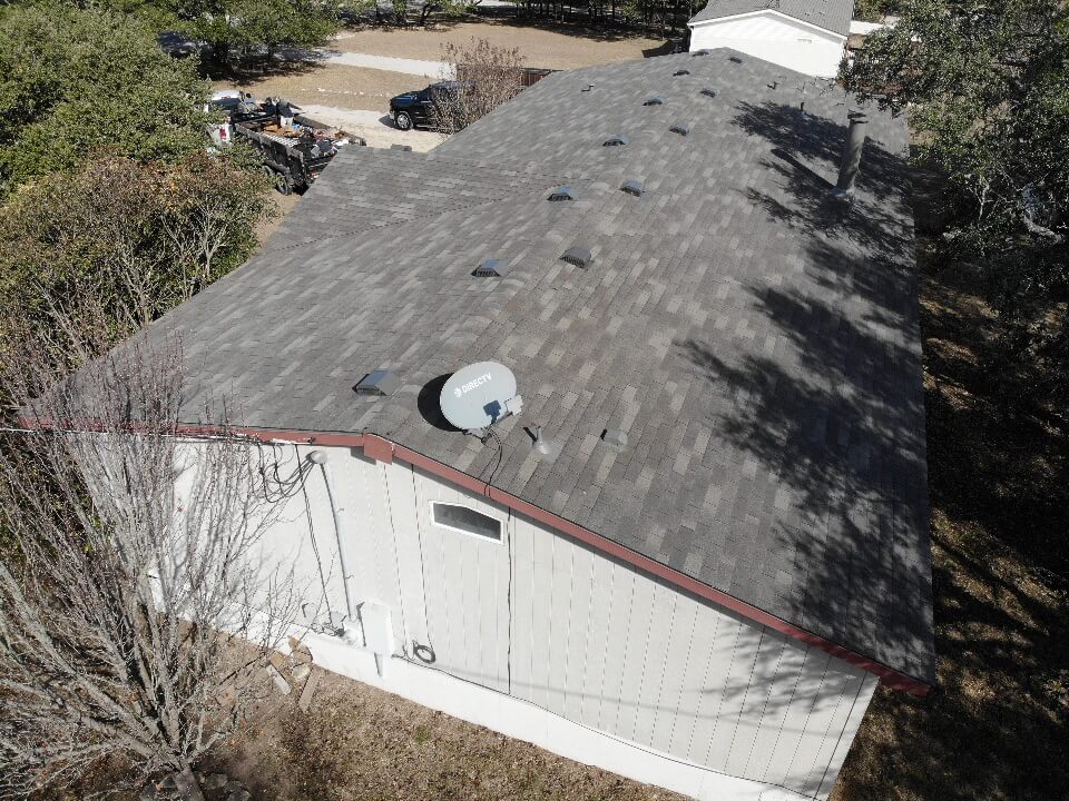 Roof replacement in Liberty Hill with GAF-certified materials.