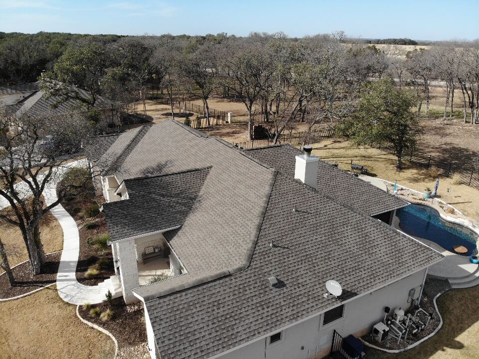 New roof installation in Liberty Hill from A&W Texas roofing company.