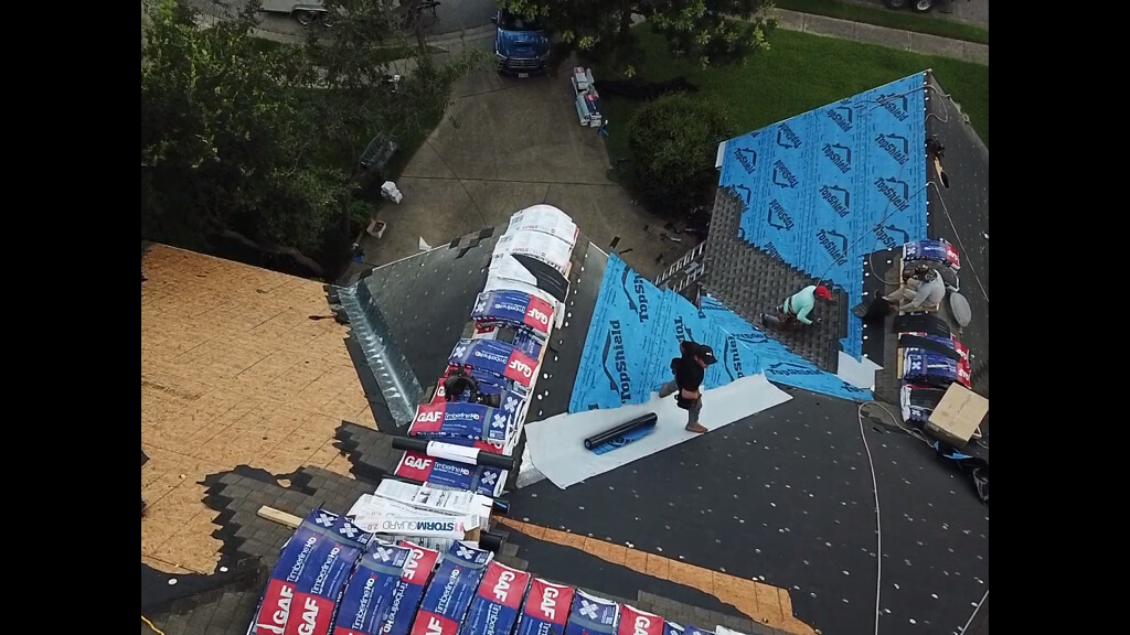 Pflugerville new roof installation with GAF-certified roofing contractors.