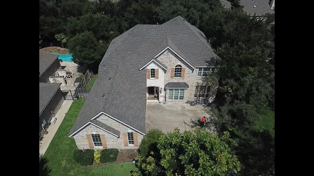 Pflugerville home in suburbs with a newly installed shingle roof.