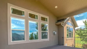Exterior of home in Georgetown with double-pane windows.

