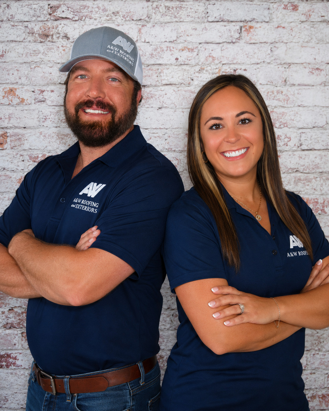 A&W Roofing Headshots - Ash and Wes